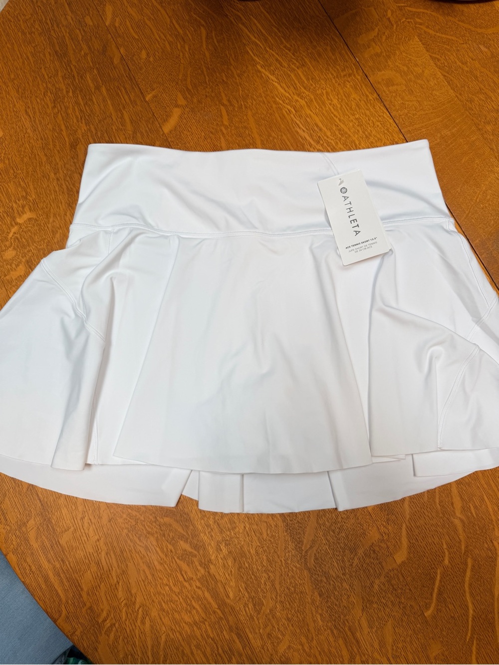 Athleta Women’s Ace Tennis Skort 13.5” White Size 1X NWT